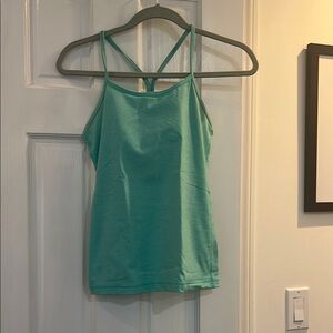 Lululemon Athletica Green Fitted Sleeveless Camisole